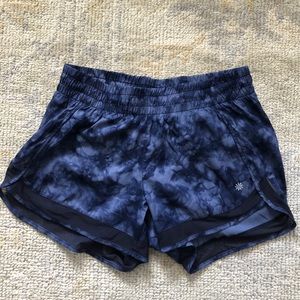 Tie dye blue ATHLETA shorts